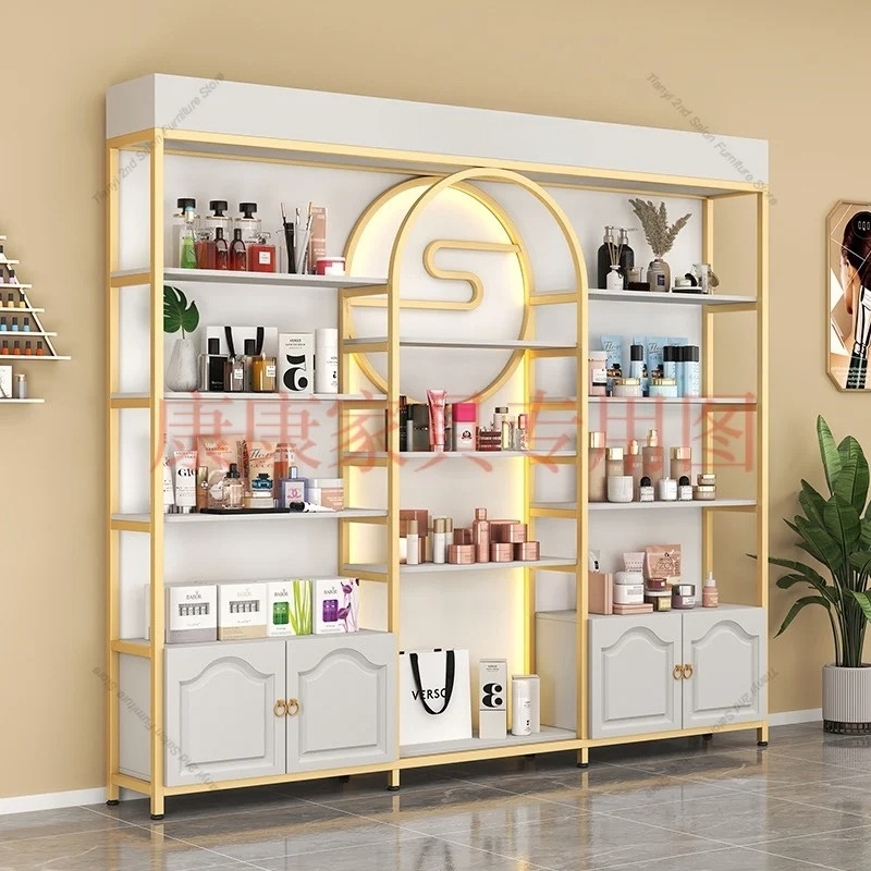 Luxury Skincare Display - Moderne Luxus Kosmetik Vitrine Nordic Kreative