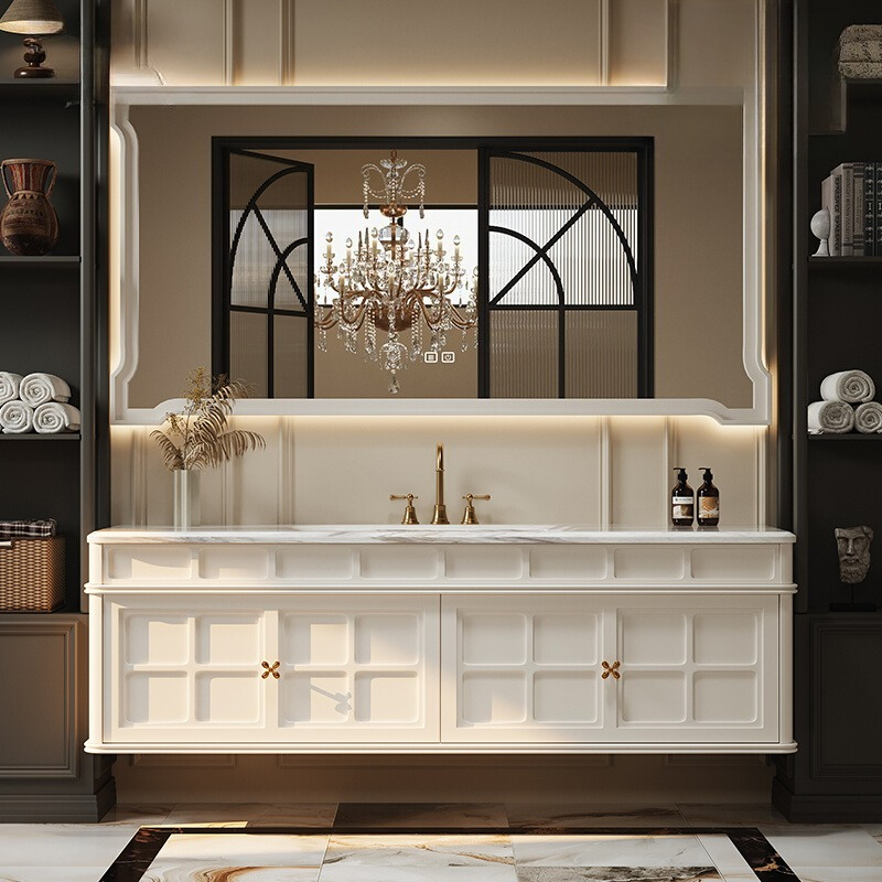 Luxury Skincare Display - Französischer Retro-Badezimmerschrank, Dekorationen, Display, trendiger, platzsparender