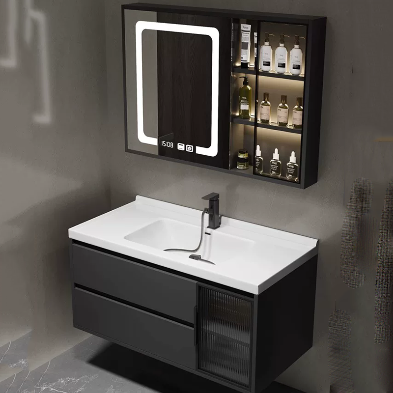 Luxury Skincare Display - Luxuriöser Badezimmerschrank mit Spiegel, Schubladen für