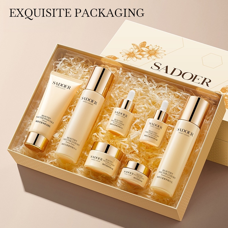 Luxury Skincare Ingredients - Zhenyan Blütennektar Luxuriöses 7-teiliges Hautpflegeset, Enthält