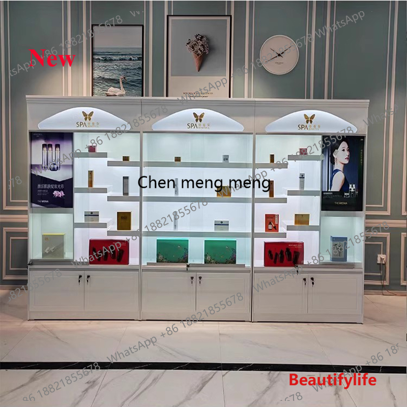 Luxury Skincare Display - A55 Moderner Luxus-Hautpflegeprodukte-Präsentationsschrank Minimalistisches Schönheitssalon-Regal Hochwertiger
