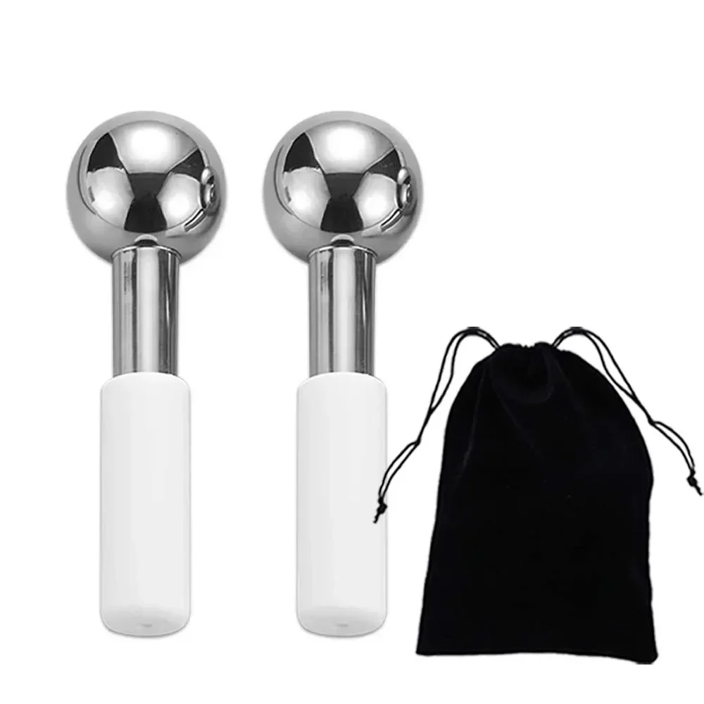 Luxury Skincare Tools - Eiskugeln aus Edelstahl, kühlende Gesichtssticks, Beauty