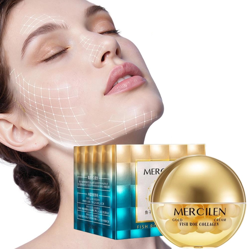 Luxury Gold Skincare - GOLD Kollagen-Peptid Glättende Anti-Falten Gesichtscreme Fischrogen-Extrakt