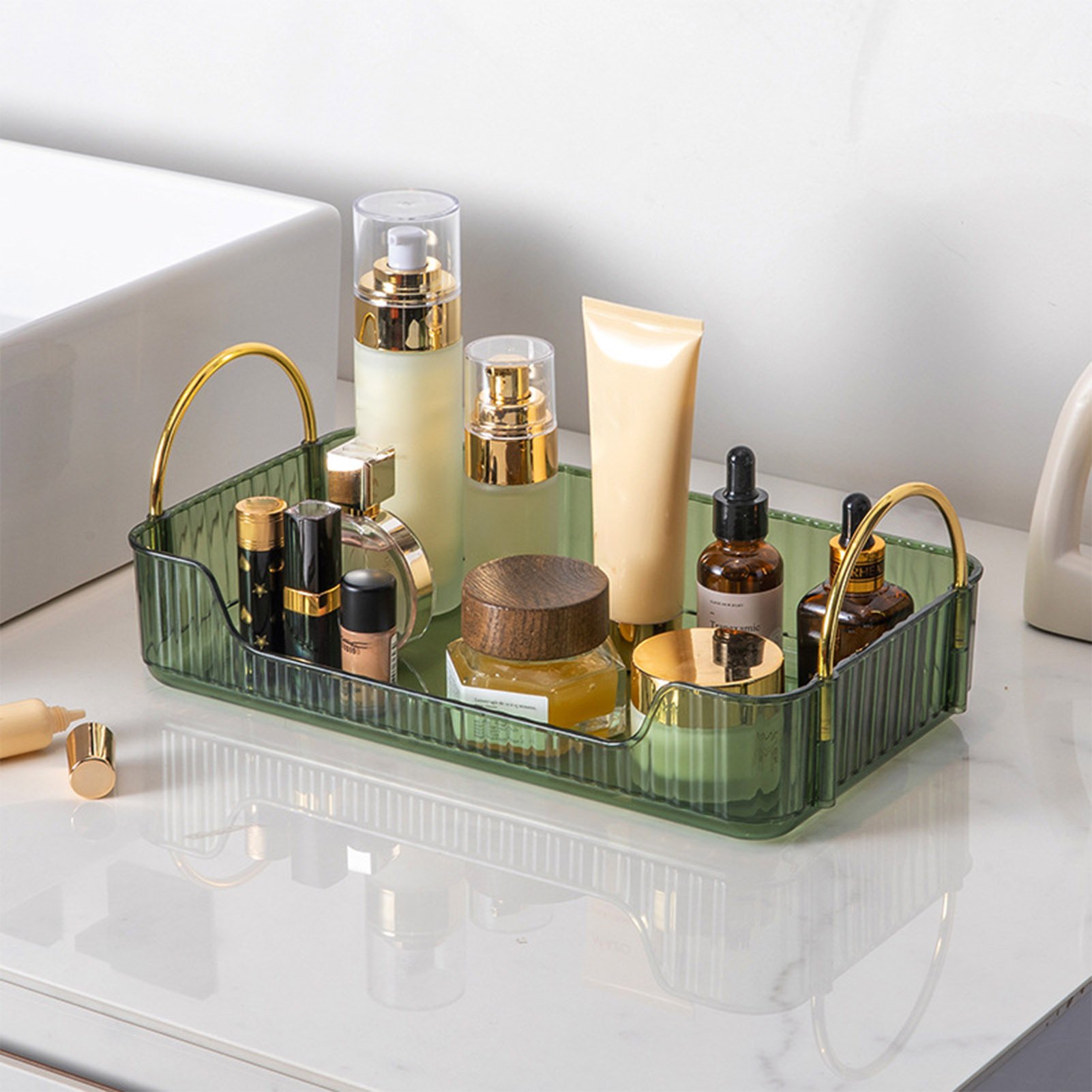 Badezimmer-Organizer, luxuriös – Luxury Skincare Tray Bewertung und Preis