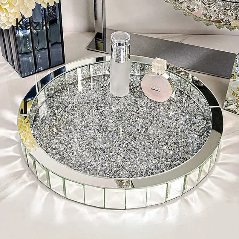 Luxuriöse Diamant-Inlay-Glas-A – Luxury Skincare Tray Bewertung und Preis