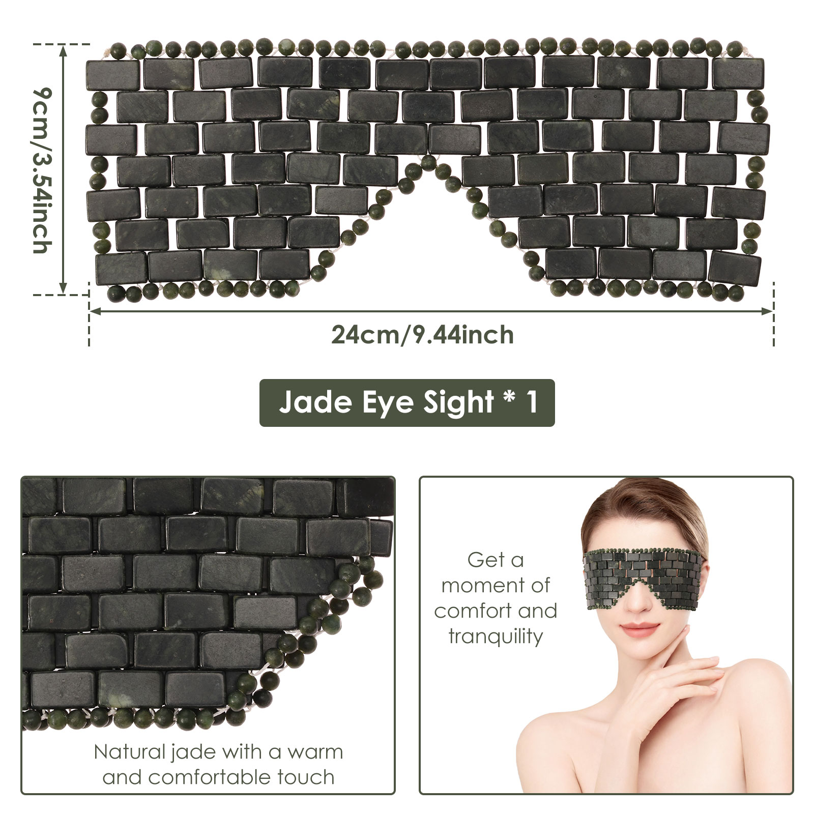 Jade-Augenmaske, tragbar, Jade – Luxury Skincare Tools Bewertung und Preis